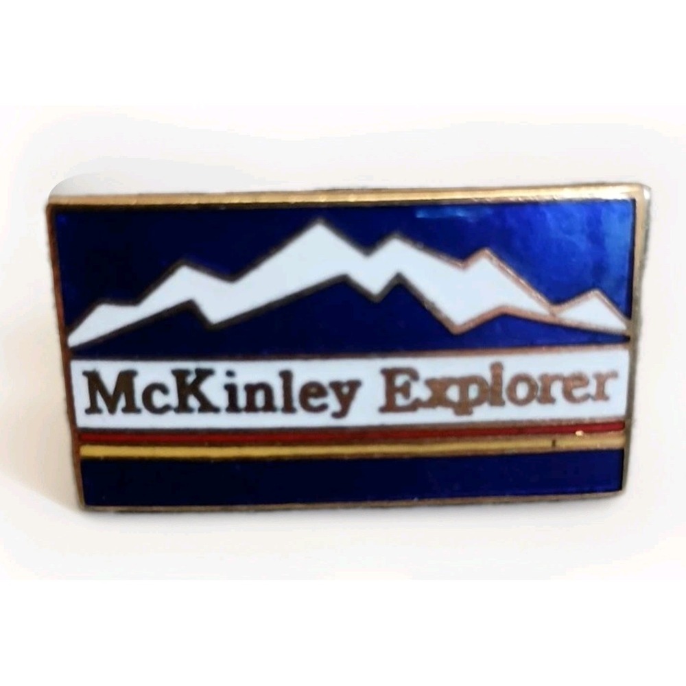 McKinley Explorer Train Alaska Tour & Travel Official logo Lapel Hat Pin